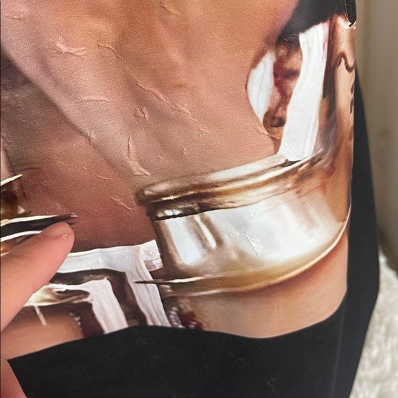 Polyester tank top Black Graphic Sleeveless Top for men warm once and washed - Picture 8 of 8